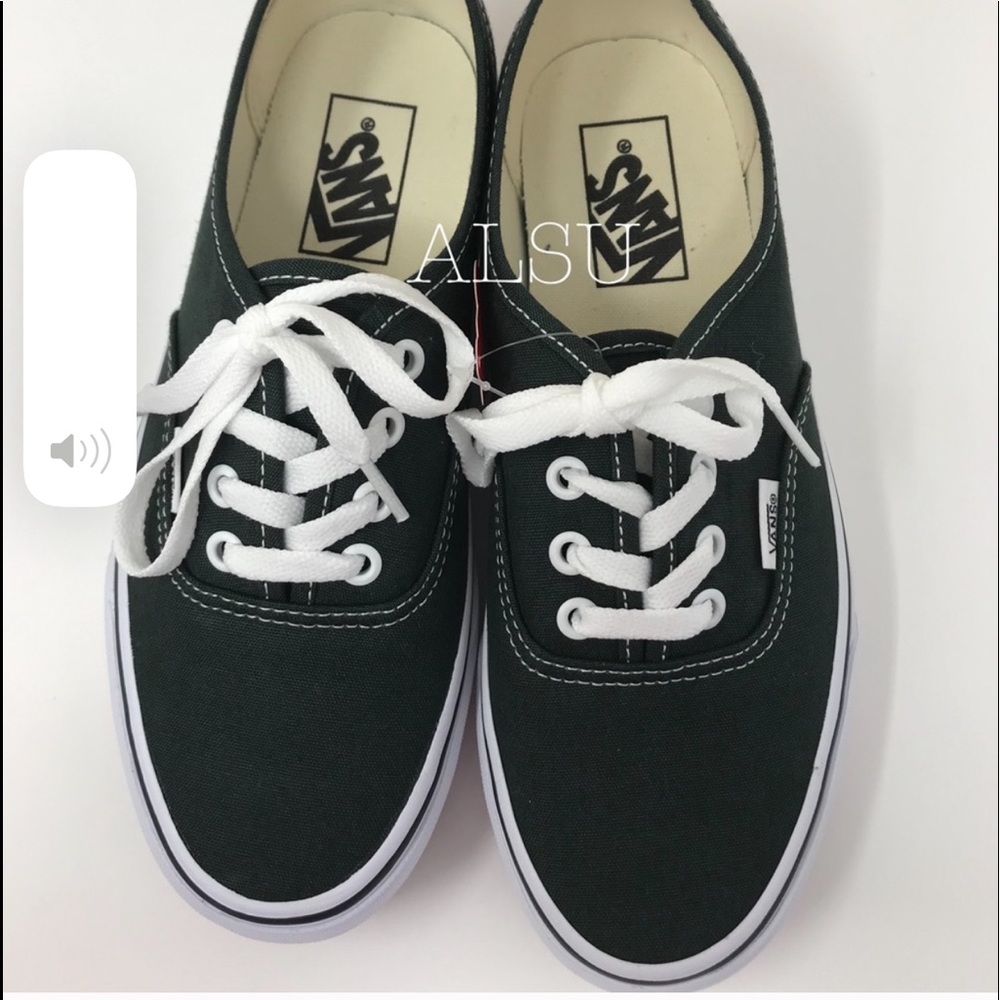 VANS Authentic Scarab Dark Green White W - Picture 7 of 7